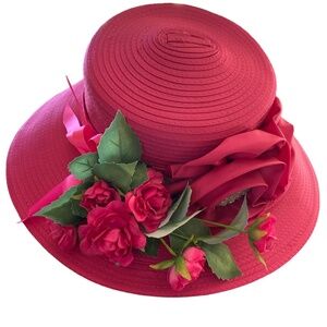 Giovannio Florence " Fuchsia Pink " Designer Couture Special Occasion Hat